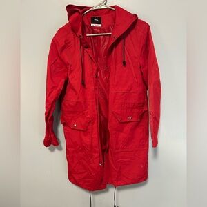 Bdg red rain jacket